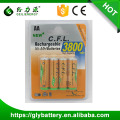 CFL AA 3800mah baterías recargables cfl ni-mh batería nimh batería